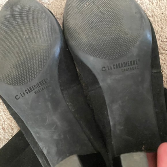 La CANADIENNE Black Boots Women Size 10 - Picture 8 of 11
